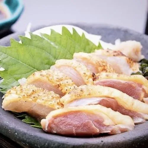 黒薩摩鶏刺し